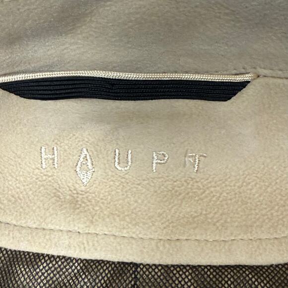 Men's 42R Barcelino SF Tan Car Coat Made in Germany Zip Pockets Cotton S/Med - Picture 11 of 15